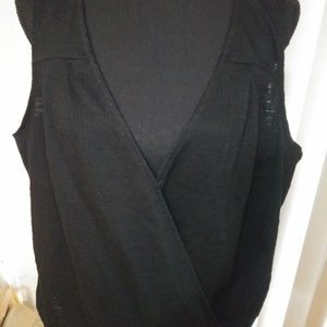 Faux Wrap Sleeveless Shirt XXL Universal Thread